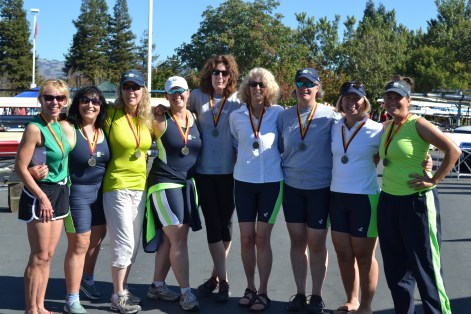 Wine-Country-Rowing-Classic-2014-womens-novice-8-medals